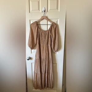 Vermont Fall Gingham Dress